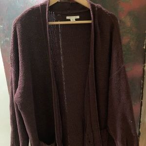 Purple Oversized American Eagle Cardigan Size Medium